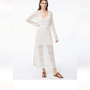 FRAME DEEP V SWEATER DRESS SIZE L